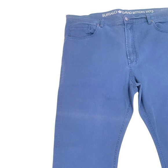 Men’s Buffalo David Bitton navy stretch cotton slim straight pants jean 44 x 30 - Picture 4 of 13